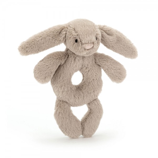 Bashful Bunny Ring Rattle Beige